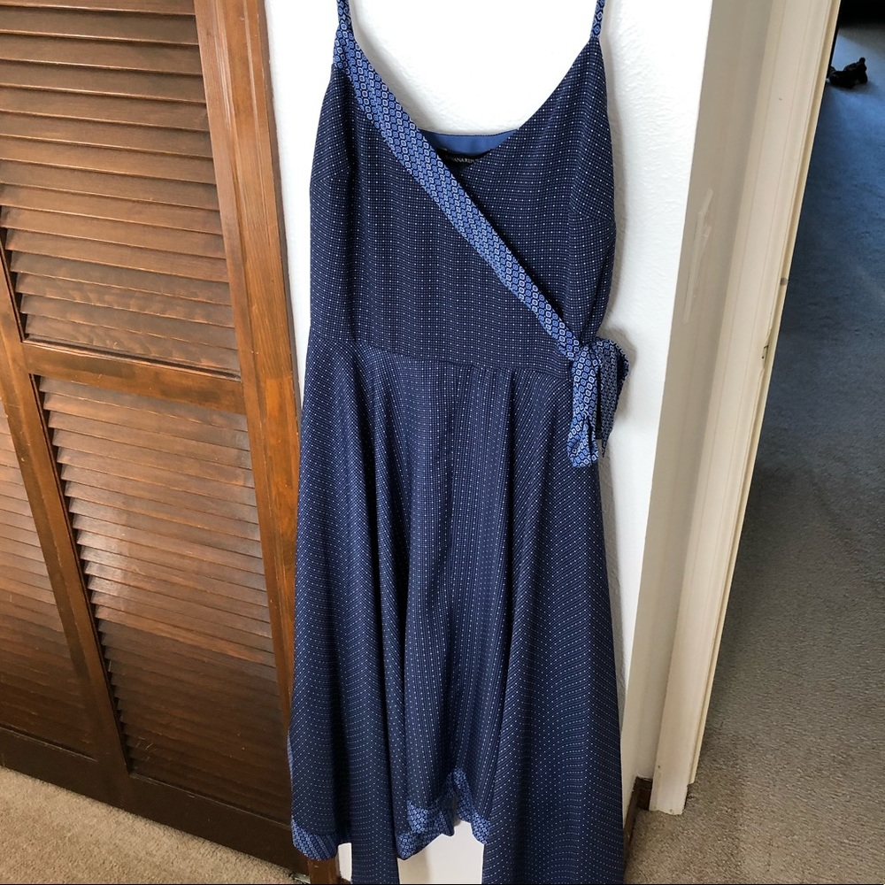 Navy Banana Republic handkerchief dress